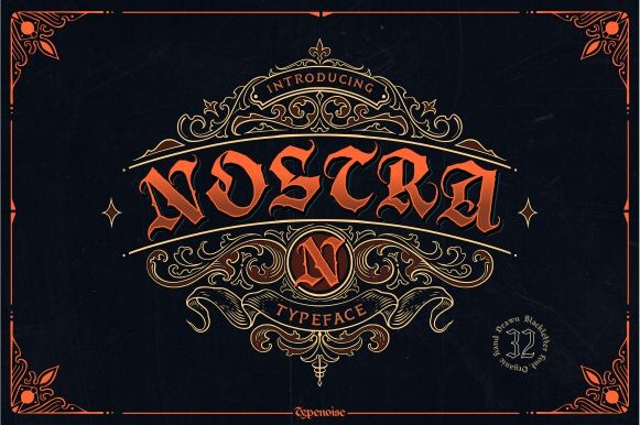 About Nostra Font Poster 1
