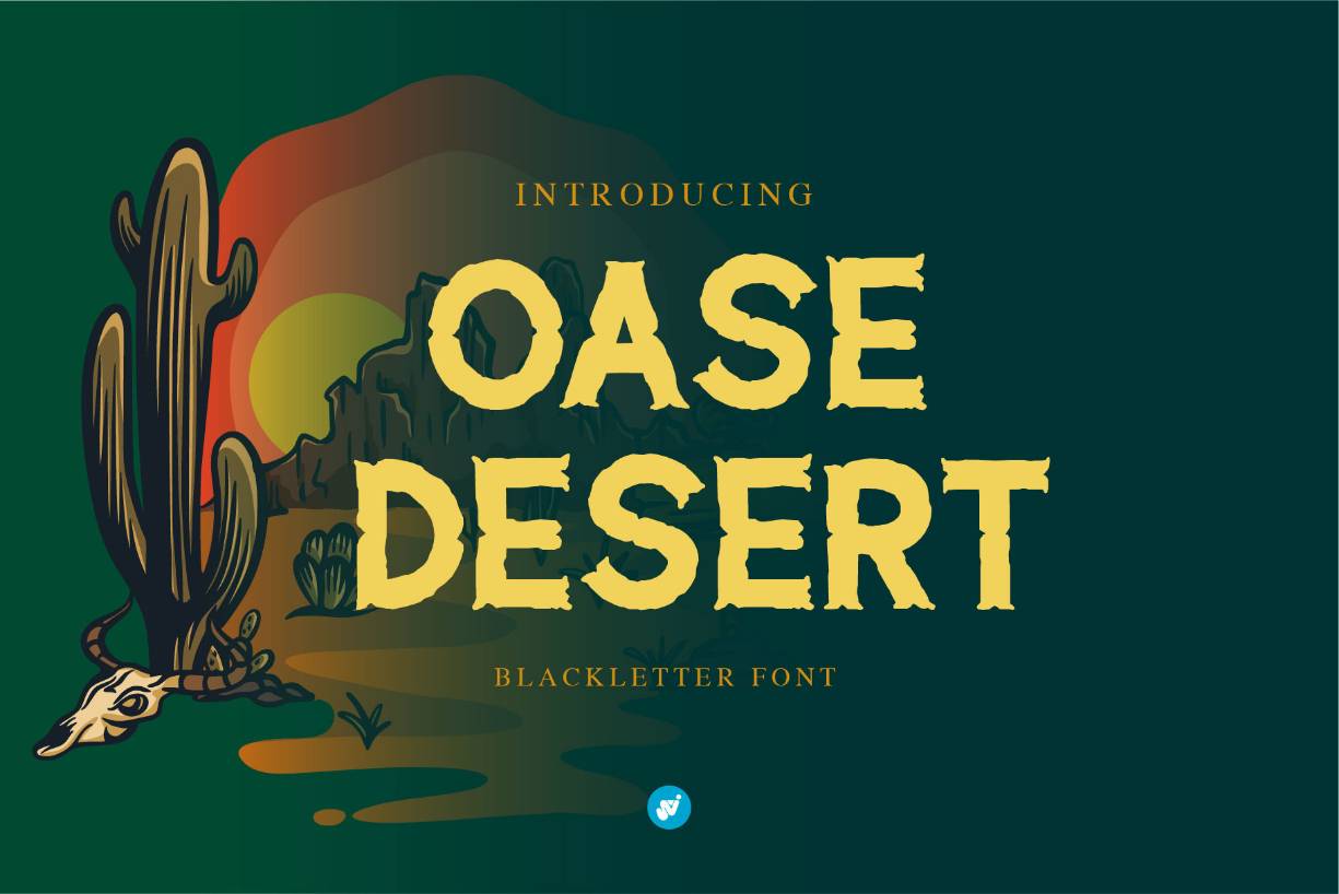 Oase Desert Font Poster 1