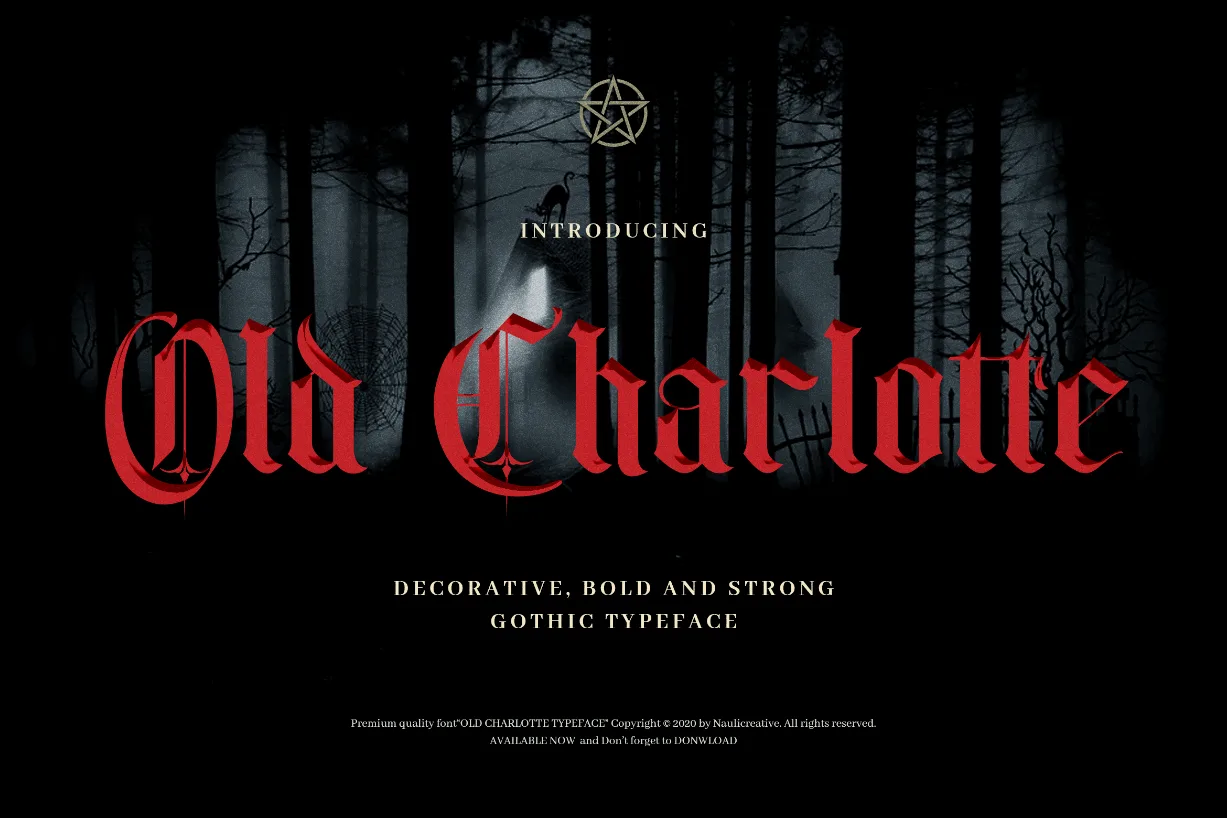 Old Charlotte Font Old Charlotte Font Poster 1