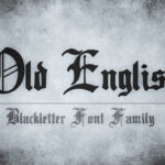 Old English Font Poster 3