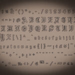Old English Font Poster 5