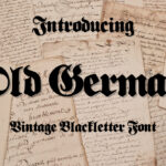 Old German Font Poster 3