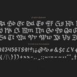 Old Skull Font Poster 7