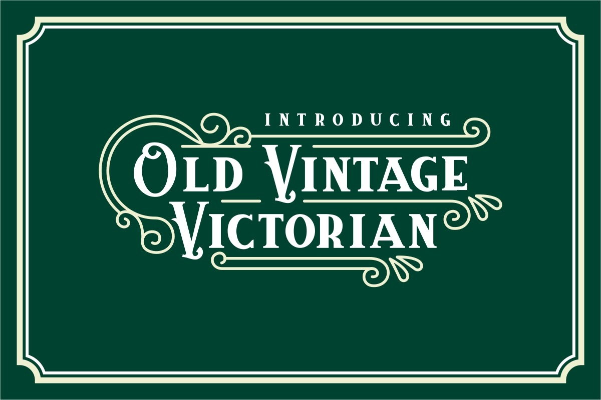 Old Vintage Victorian Font