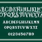 Old Vintage Victorian Font Poster 4