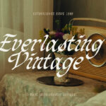 Organic Antique Font Poster 4