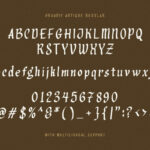 Organic Antique Font Poster 10