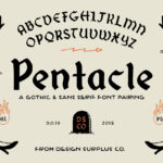 Pentacle Font Poster 3