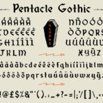 Pentacle Font Poster 2