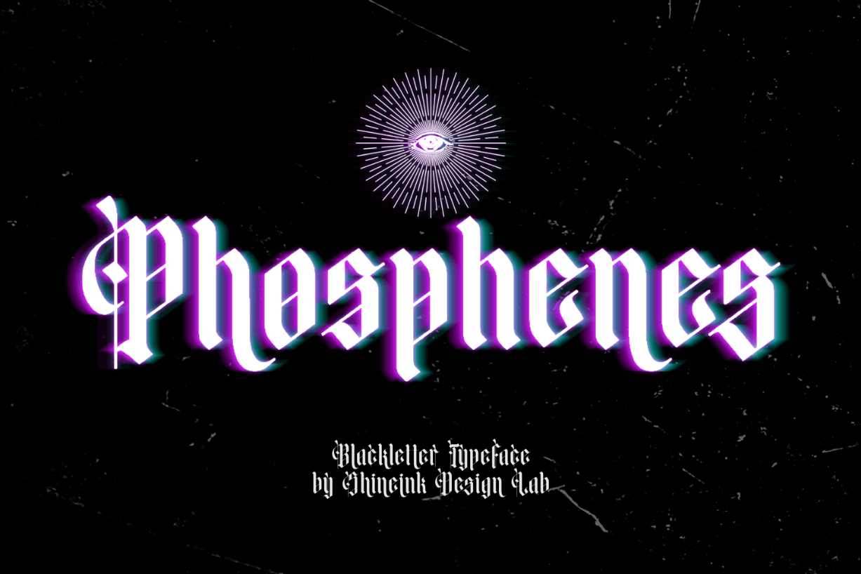 Phosphenes Font Poster 1