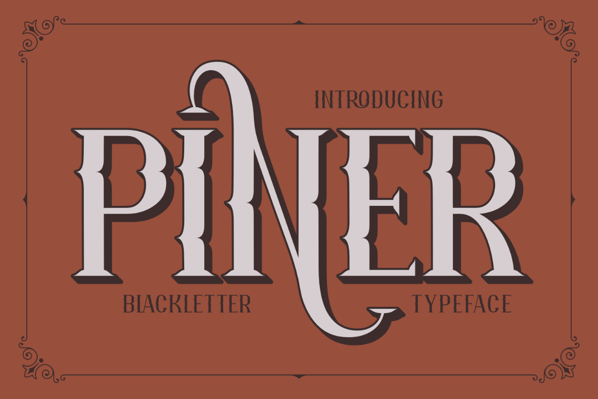 Piner Font Poster 1