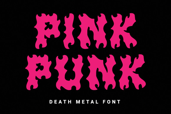 Pink Punk Font Poster 1