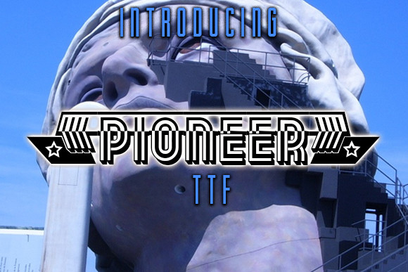 Pioneer Font Poster 1