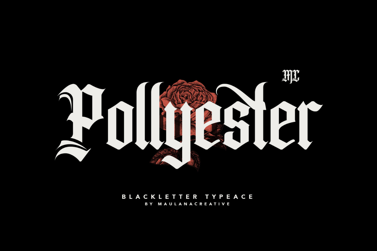 Pollyester Font Poster 1