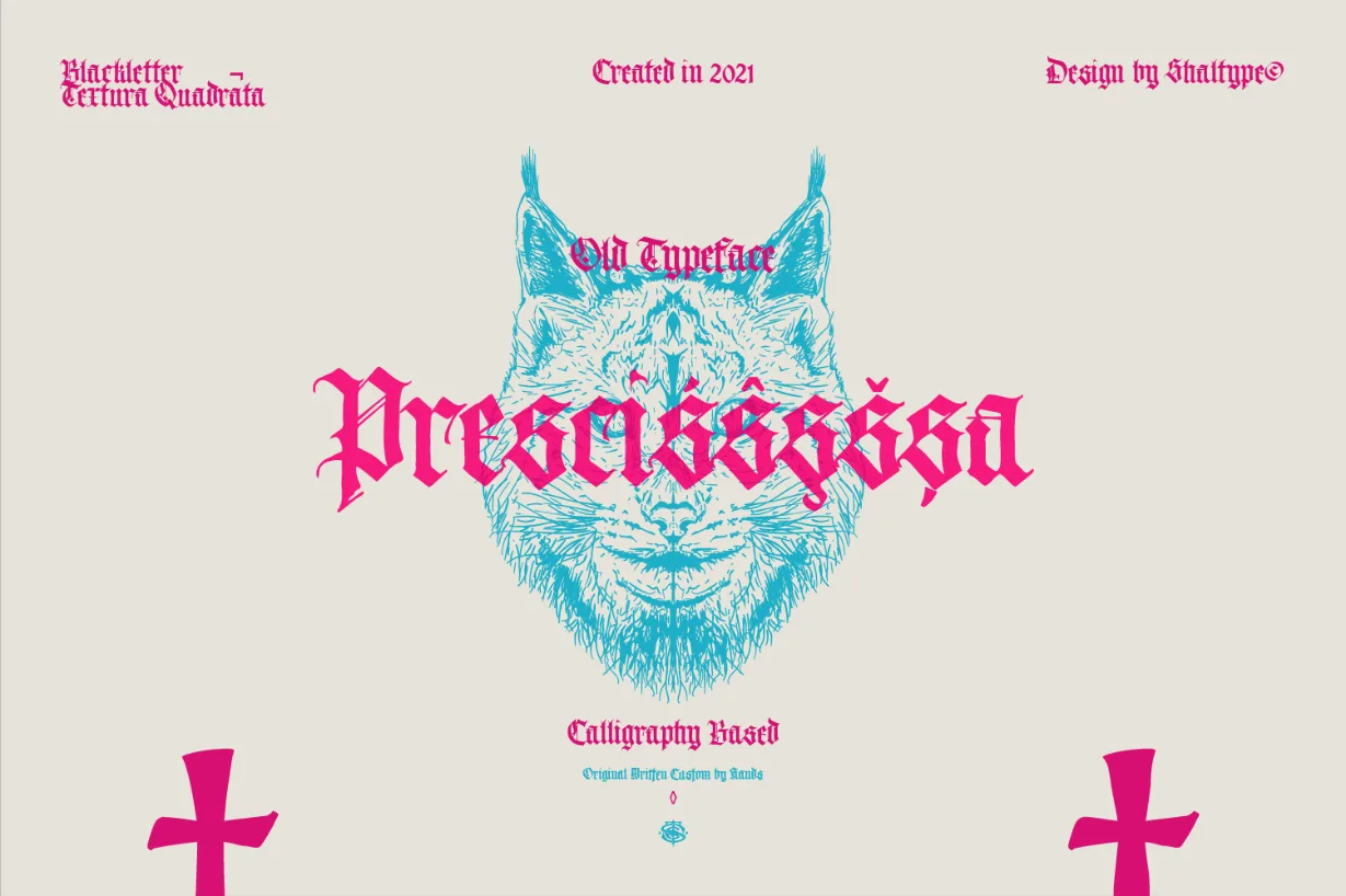 Prescissa Font Prescissa Font Poster 1
