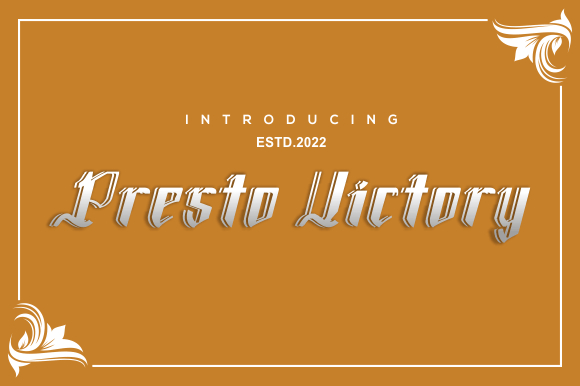 Presto Victory Font