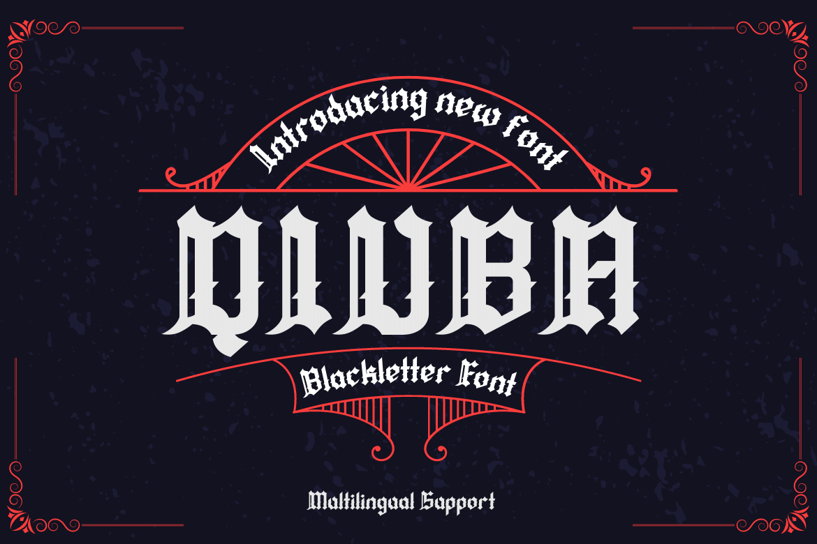 Qiuba Font Poster 1