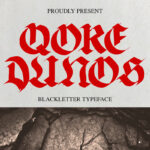 Qore Dunos Font Poster 3