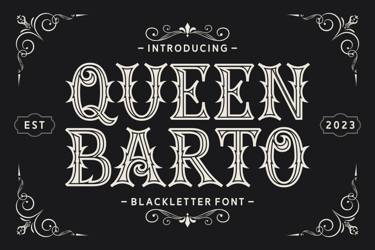 Queen Barto Font Poster 1