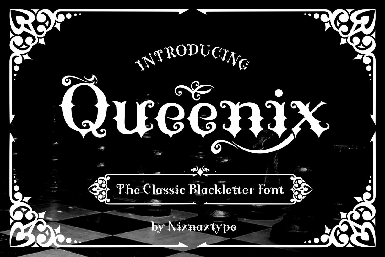 Queenix Font Poster 1