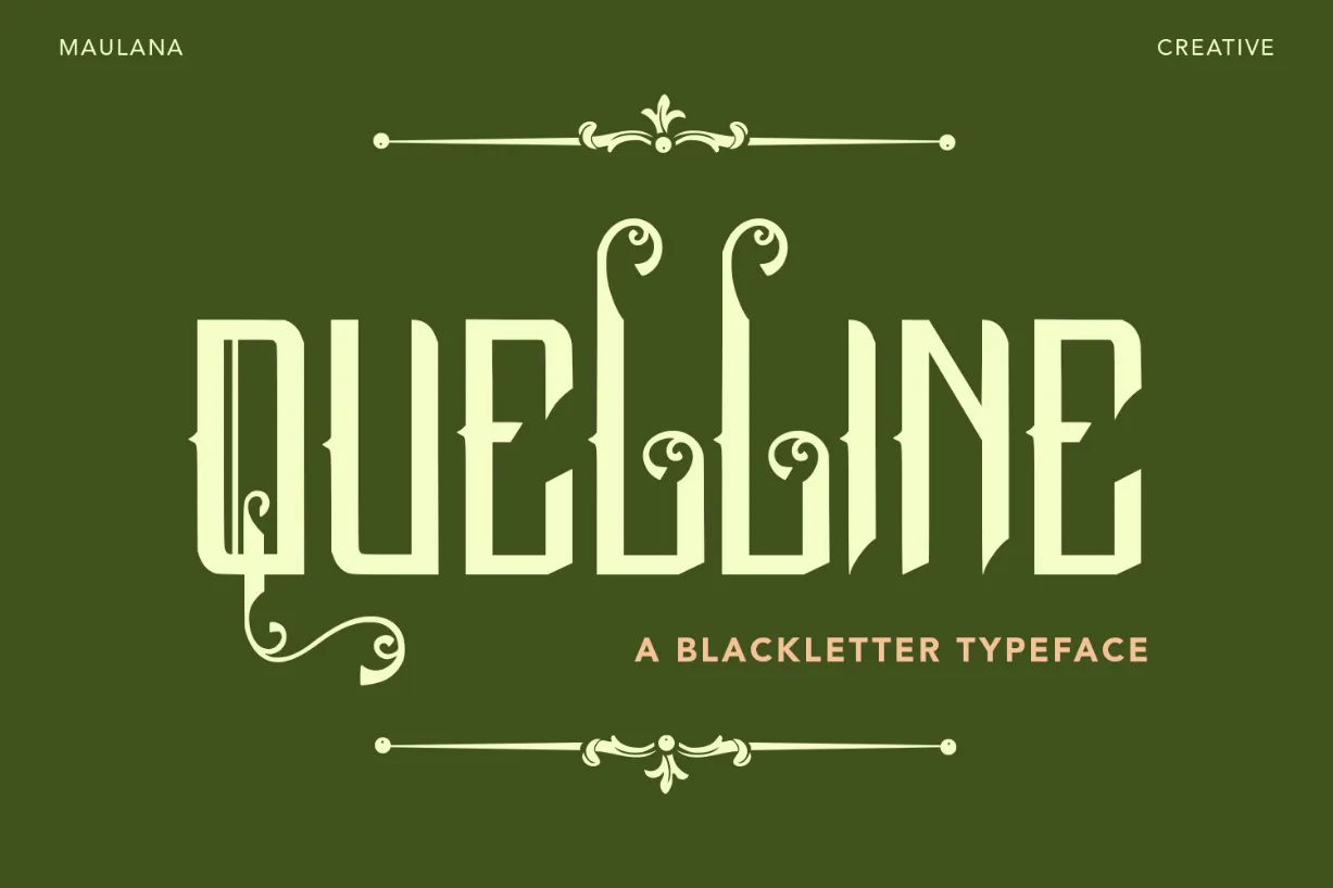 Quelline Font Poster 1