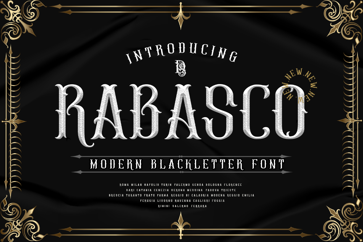 Rabasco Font Poster 1