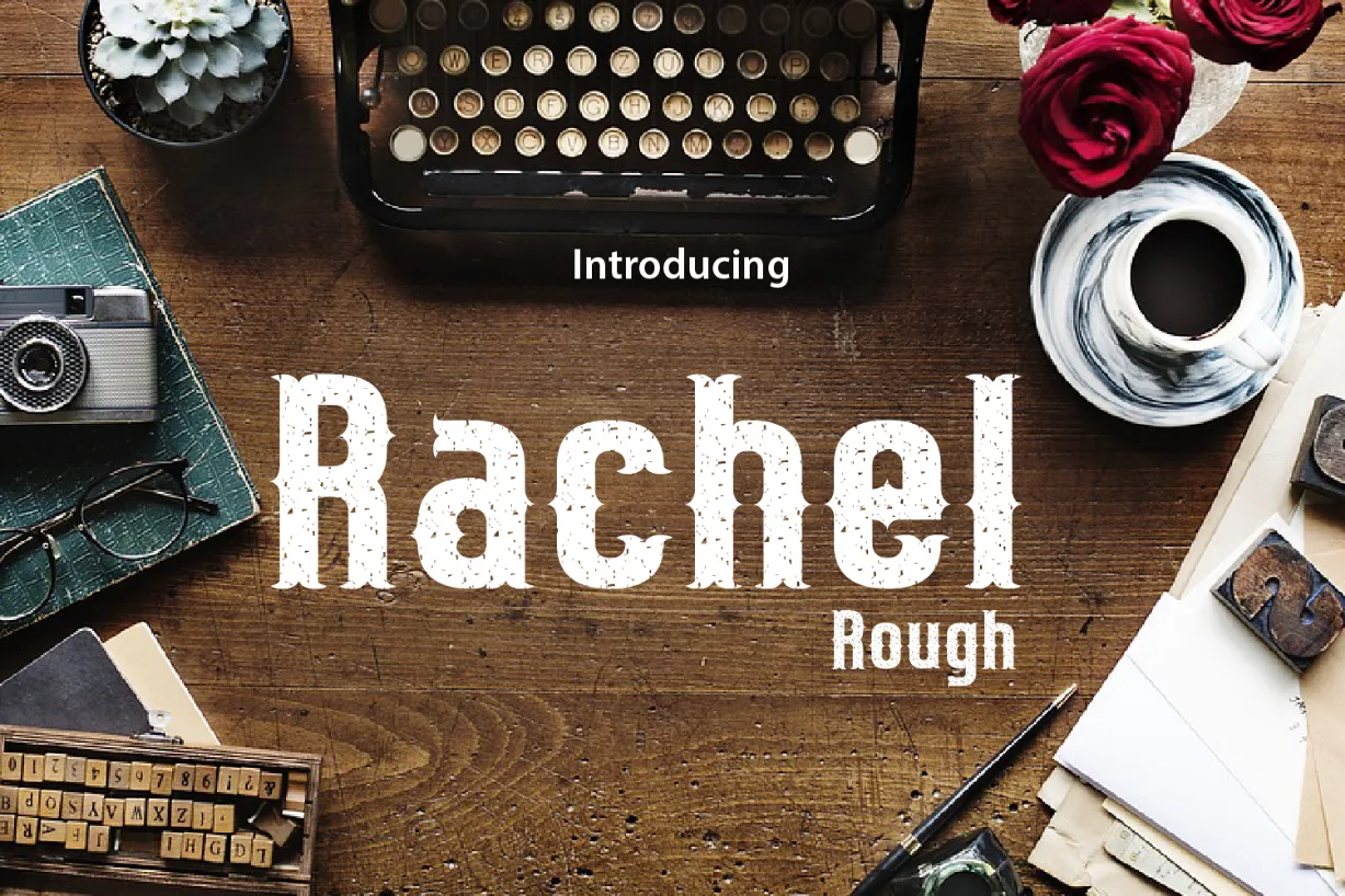 Rachel Rough Font Rachel Rough Font Poster 1