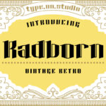 Radborn Font Poster 3