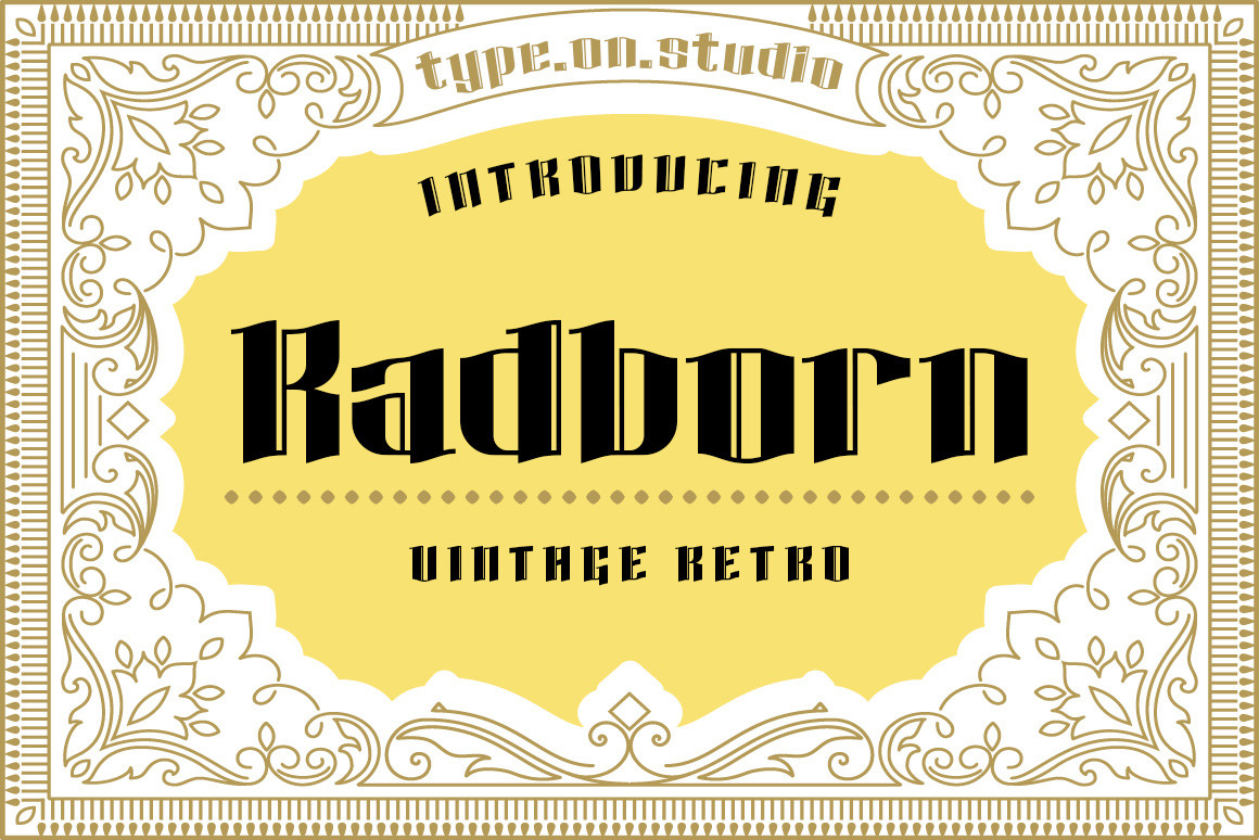 Radborn Font Poster 1