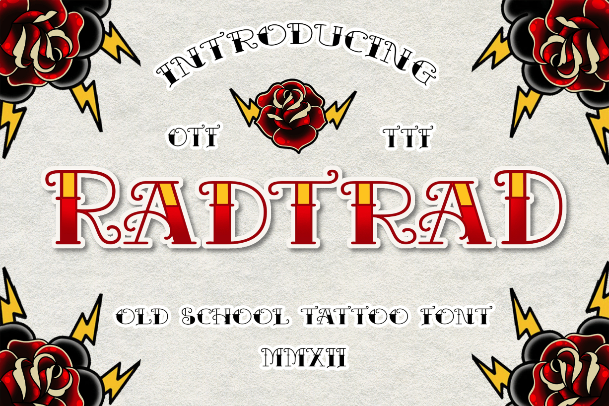 Radtrad Font Poster 1