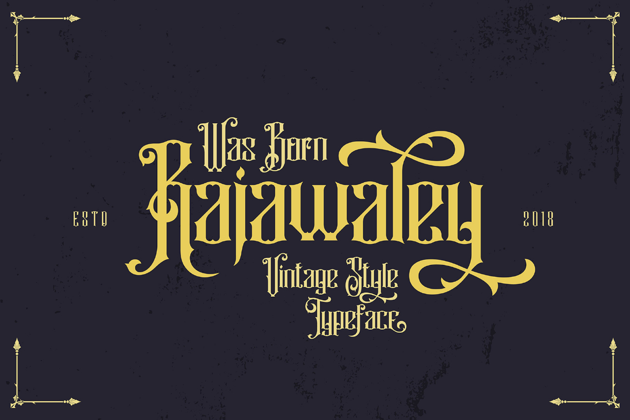 Rajawalley Font Poster 1