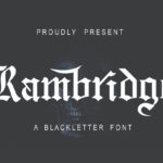 Rambridge Font Poster 3