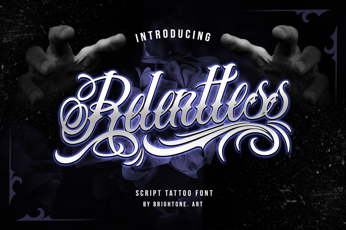 Relentless Font Poster 1