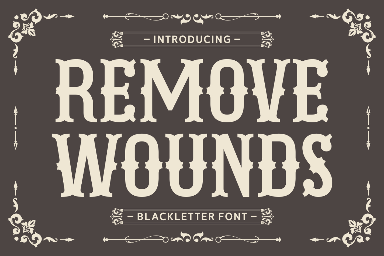 Remove Wounds Font