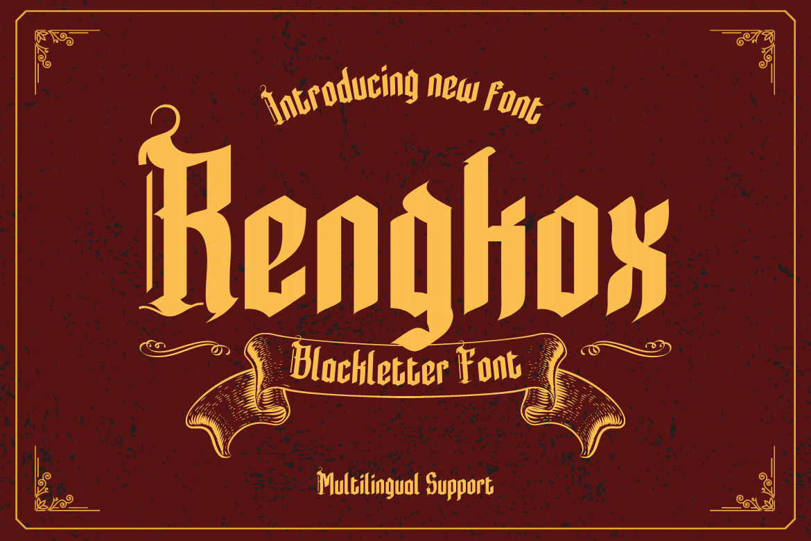 Rengkox Font Poster 1