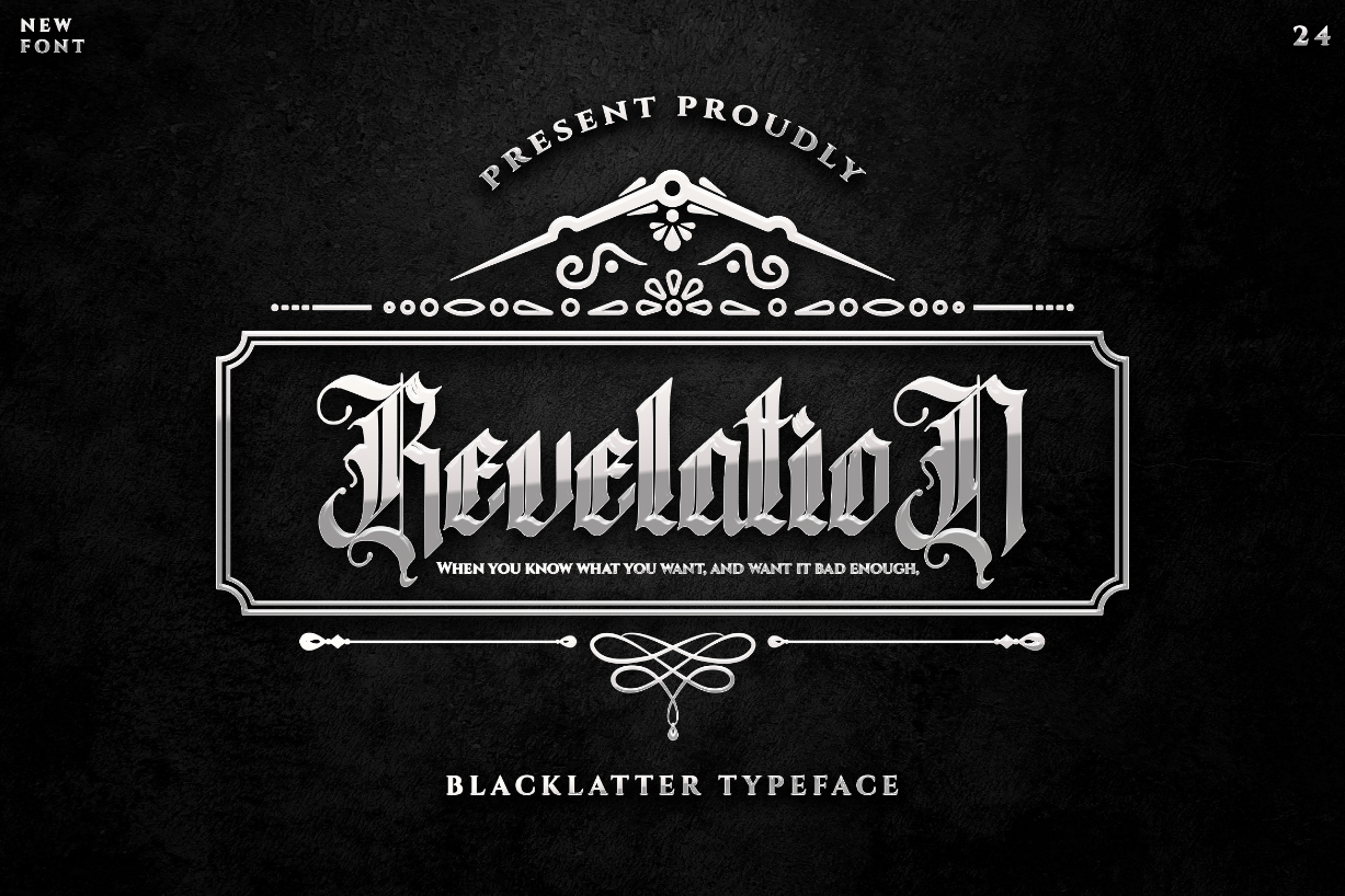 Revelation Font Poster 1