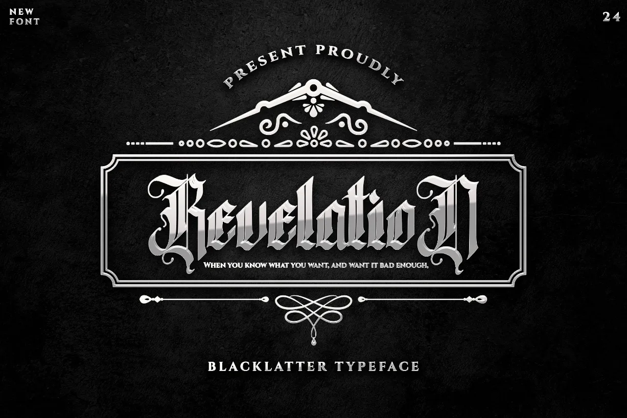 Revelation Font Revelation Font Poster 1