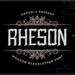 Rheson Font Poster 3