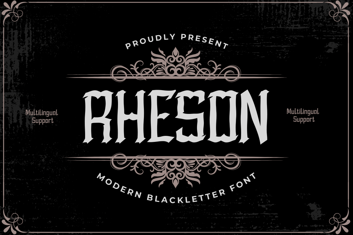 Rheson Font Poster 1