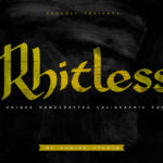 Rhitless Font Poster 3