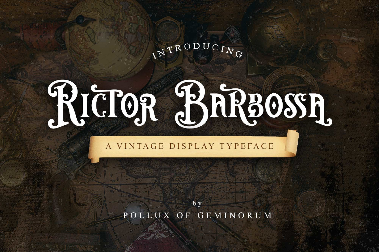 Rictor Barbossa Font Poster 1