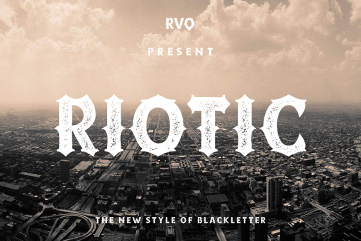 Riotic Font Poster 1