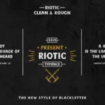 Riotic Font Poster 5