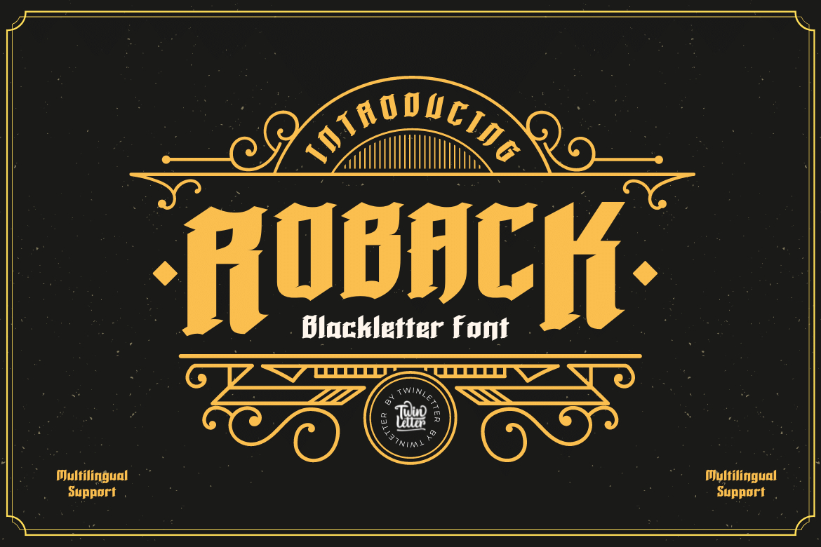 Roback Font Poster 1