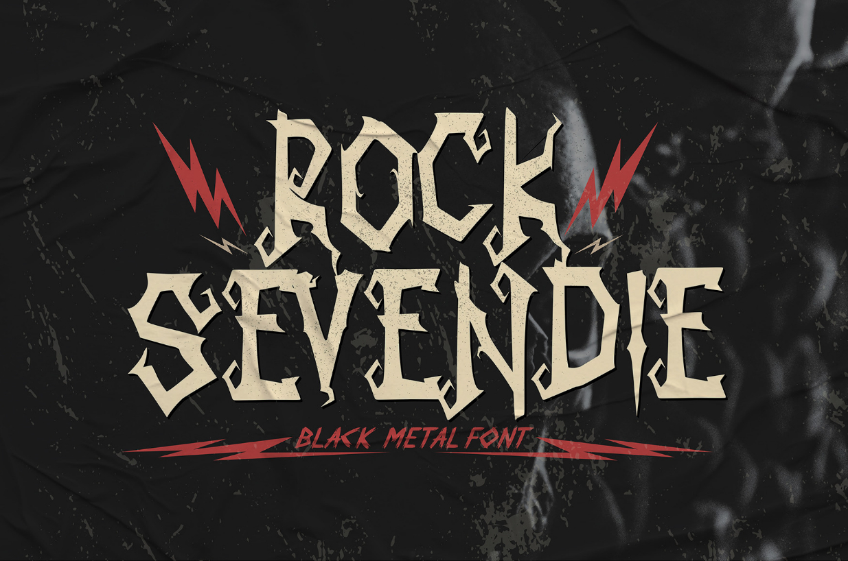 Rock Sevendie Font Poster 1