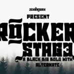 Rocker Stage Font Poster 3