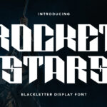 Rocket Stars Font Poster 3