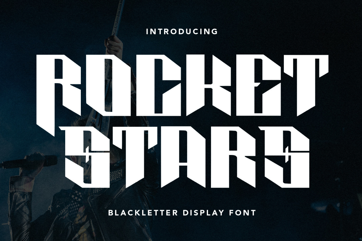 Rocket Stars Font Poster 1