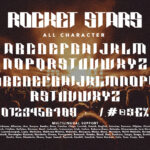 Rocket Stars Font Poster 10
