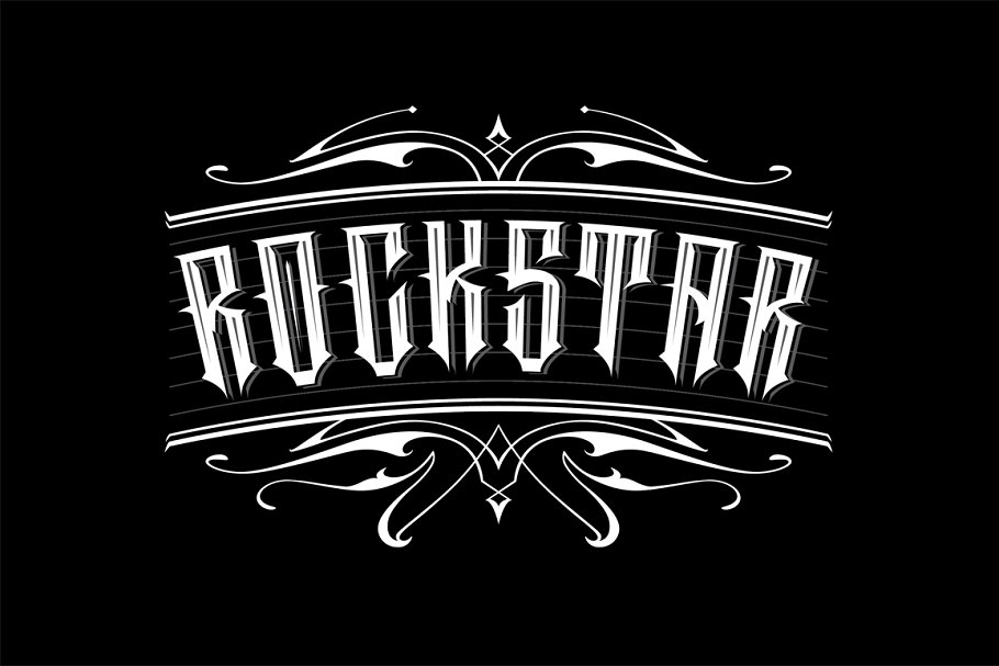 Rockstar Font Poster 1